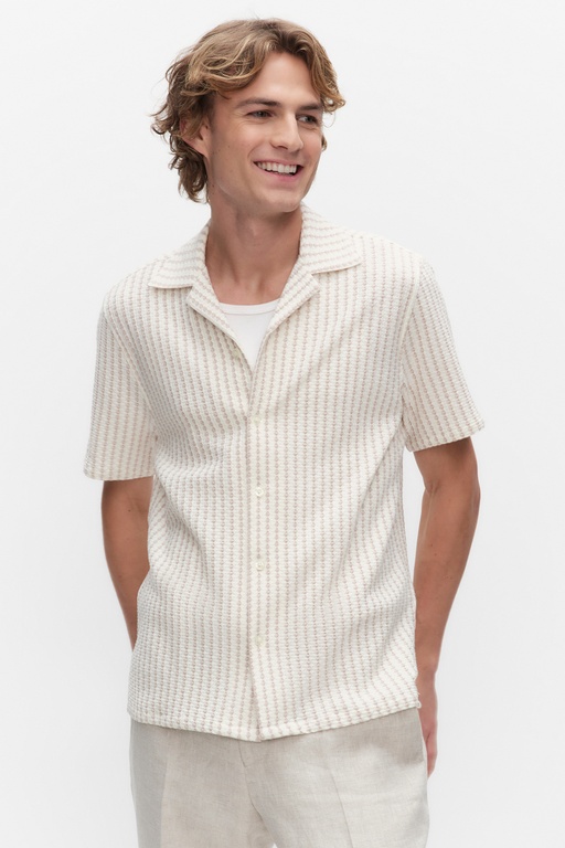 Malcolm resort shirt Malcolm resort shirt BEIGE STRIPE