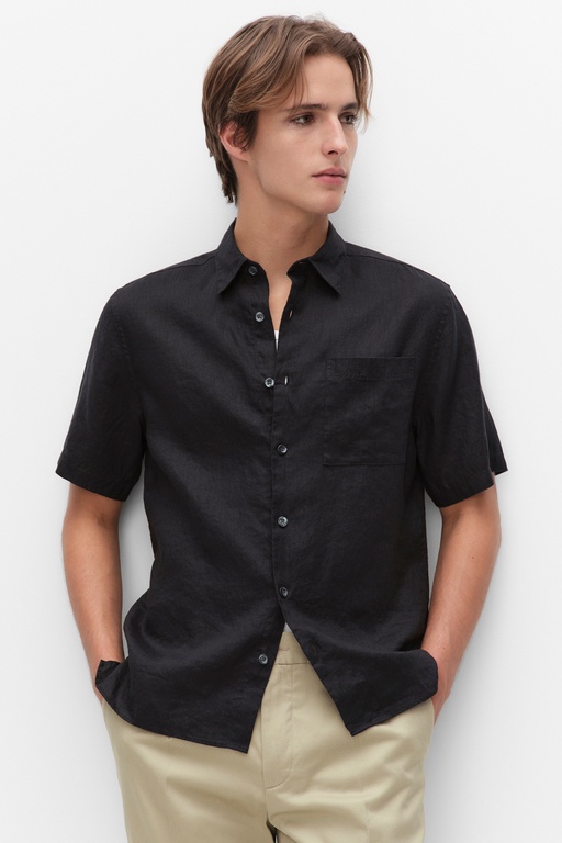 Edison linen shirt Edison linen shirt BLACK