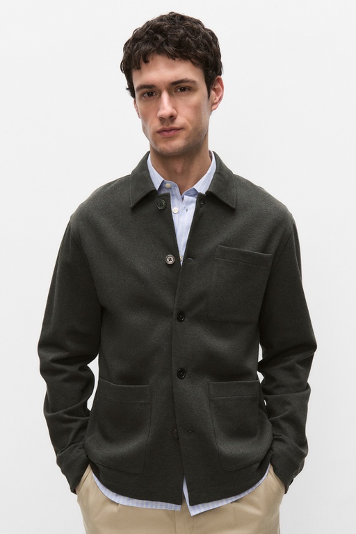Alfred jersey shirt DK OLIVE