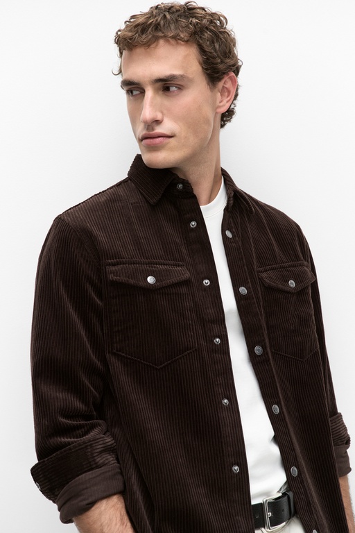 Milo cord shirt Milo cord shirt BROWN