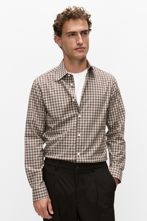 Clive shirt Clive shirt BROWN CHECK