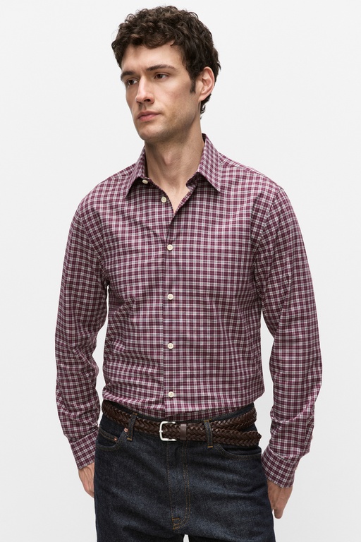 Clive shirt WINERED CHECK