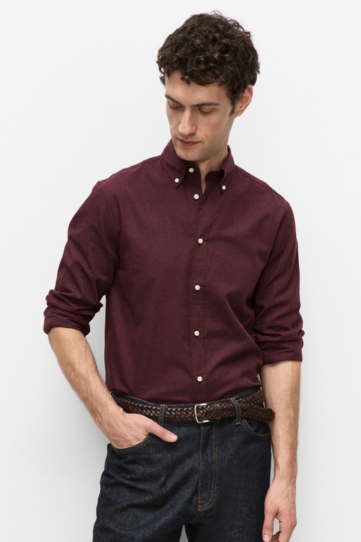 Maison flannel shirt Maison flannel shirt BORDEAUX
