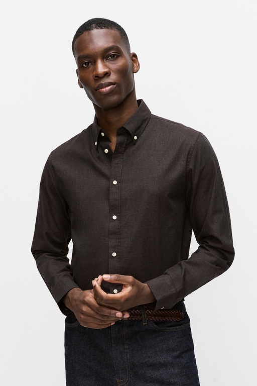 Maison flannel shirt Maison flannel shirt LIGHT BROWN