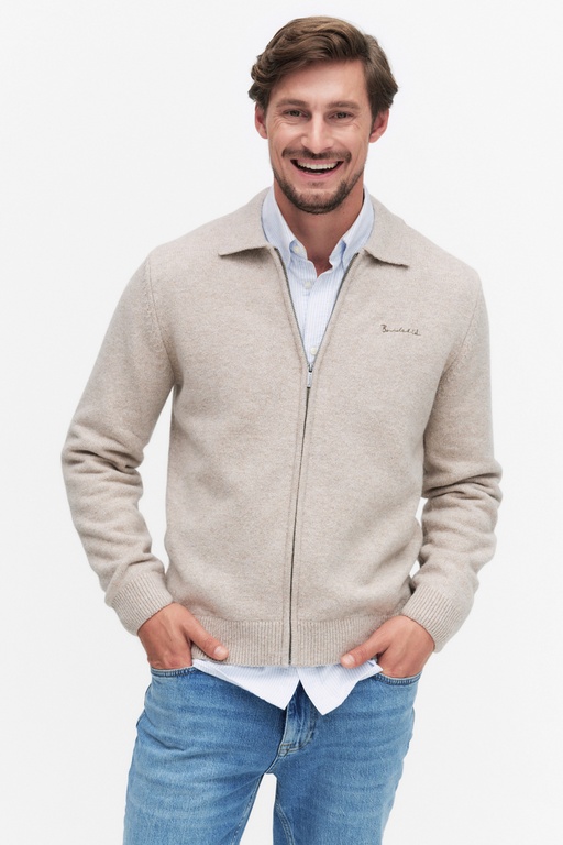 Rubert Zip Cardigan Rubert Zip Cardigan BEIGE MELANGE