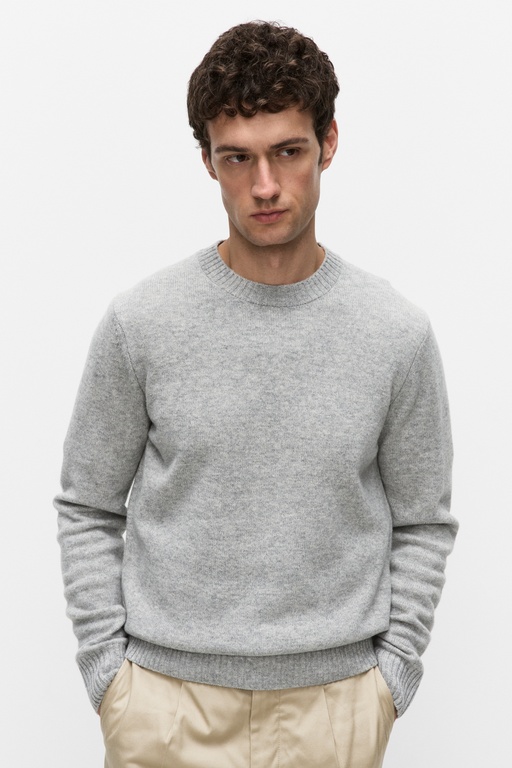 Russel wool sweater Russel wool sweater LIGHT GREY MEL