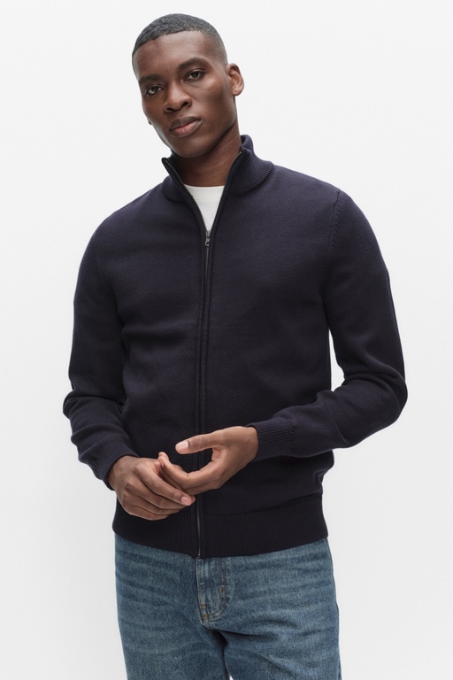 George zip cardigan DARK NAVY