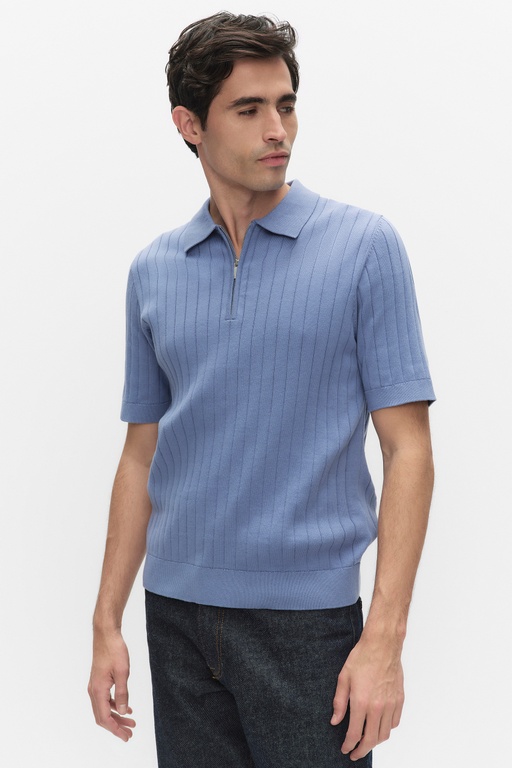 Blake knit poloshirt COUNTRY BLUE