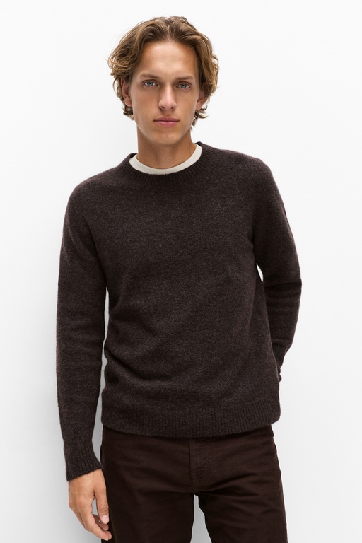 Loui wool crew neck Loui wool crew neck DK BROWN