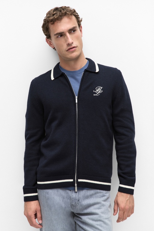 Rufus zip cardigan Rufus zip cardigan DARK NAVY
