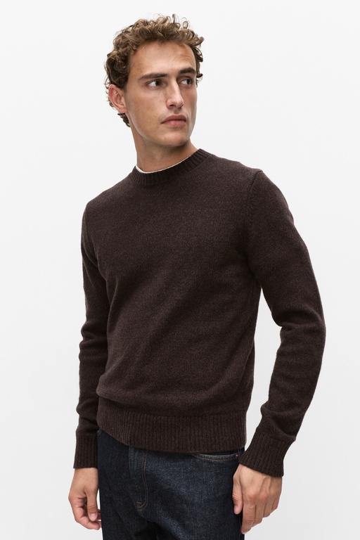 Lewis mouline sweater Lewis mouline sweater DARK BROWN