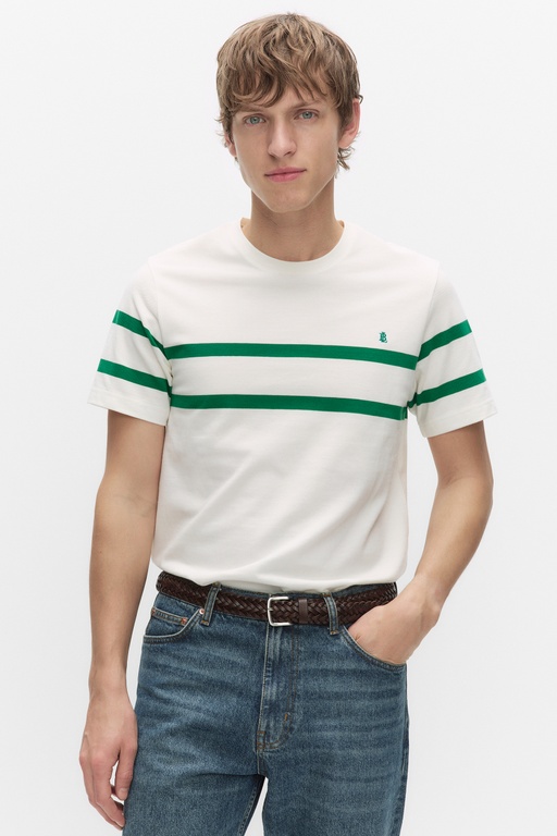 Mario stripe tee GREEN STRIPE