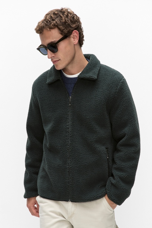 Stephen pile jacket Stephen pile jacket GREEN