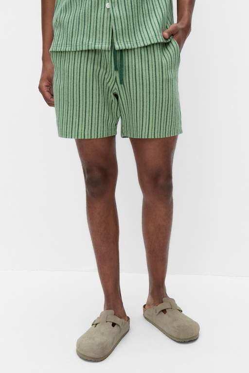 Miguel jersey shorts Miguel jersey shorts GREEN STRIPE