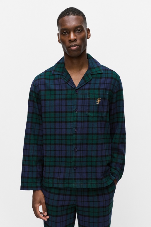 Santino pyjama shirt Santino pyjama shirt GREEN CHECK