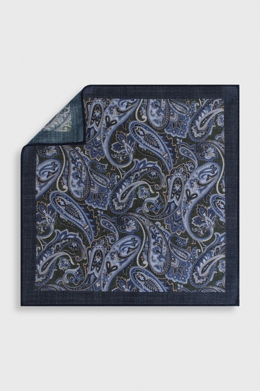 Tate wool hankie Blue Green