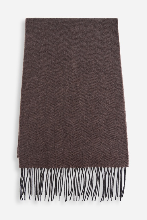 Brandon wool scarf BROWN HBT