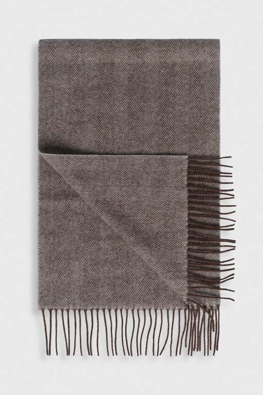 Brandon wool scarf HERRINGBONE