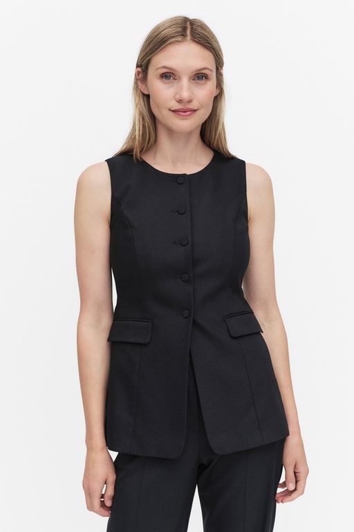 Ines waistcoat BLACK