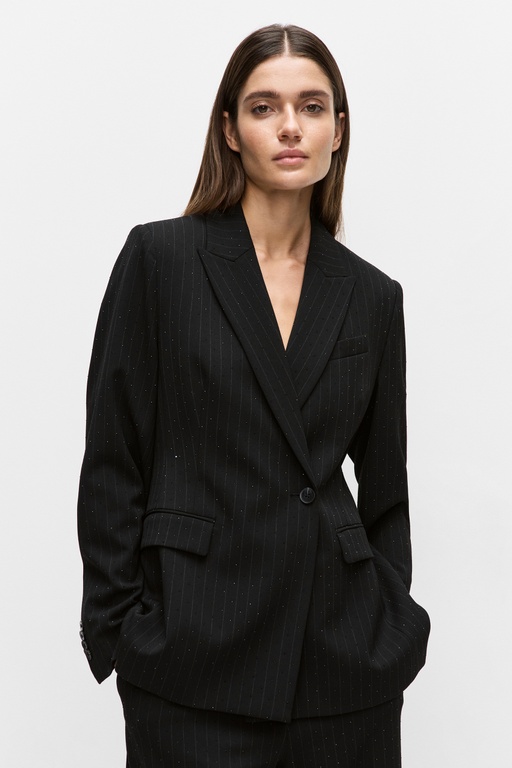 Vega blazer BLACK PINSTRIPE