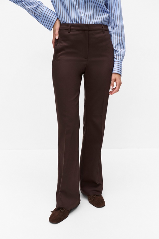 Desi flare trousers Desi flare trousers DARK BROWN