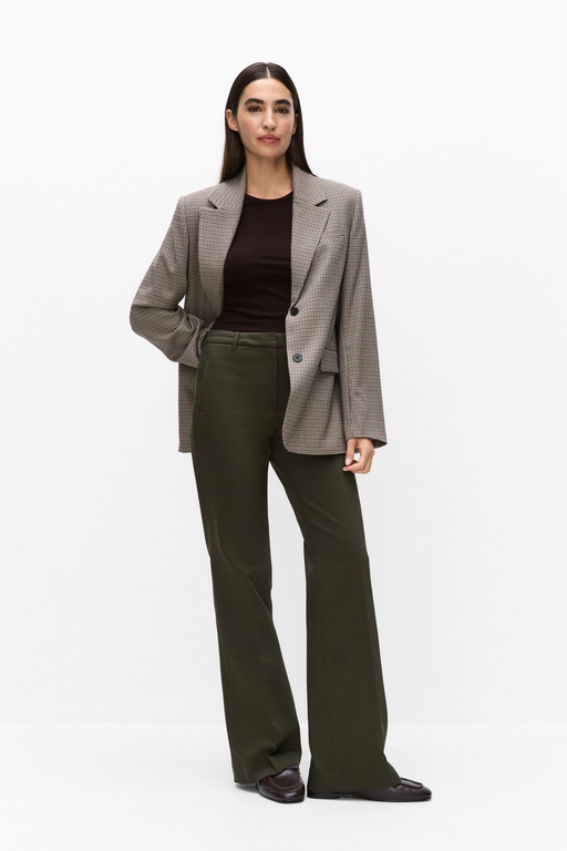 Desi flare trousers Desi flare trousers DARK GREEN