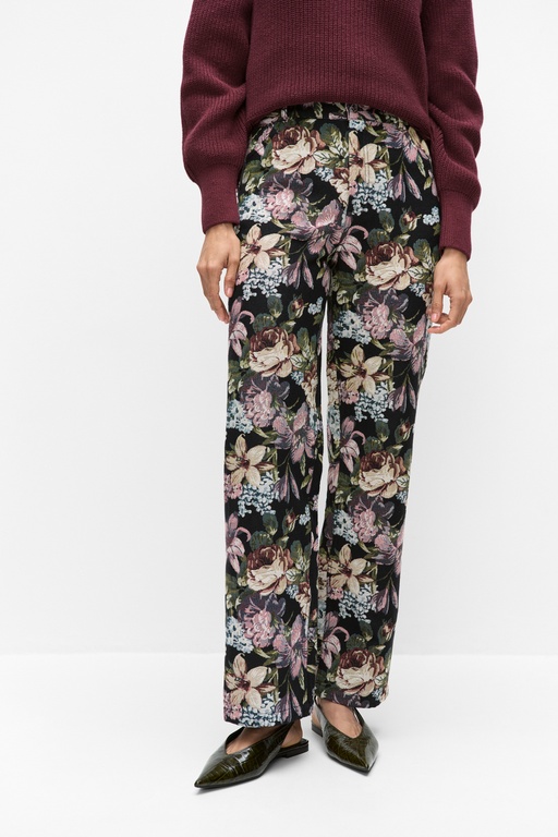 Ilma straight trousers FLORAL