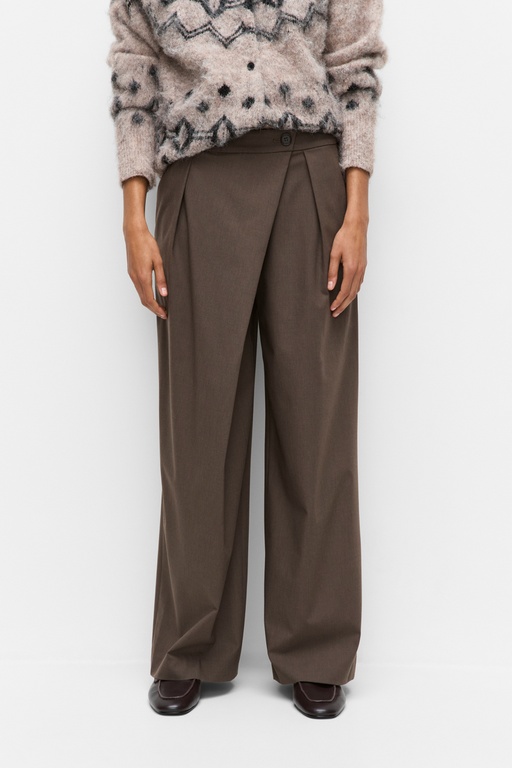 Ester wide trousers BROWN