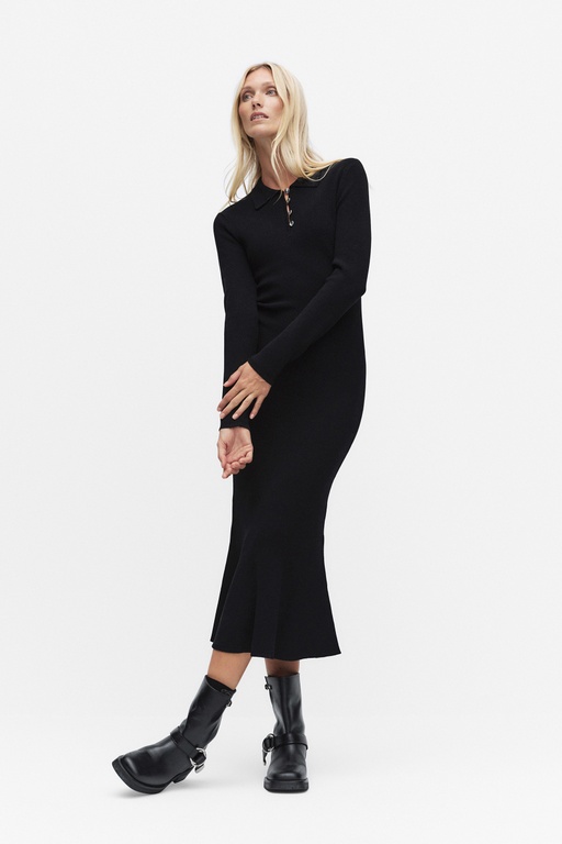 Sierra knit dress BLACK