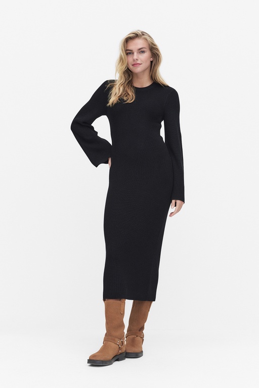 Ravenna knit dress BLACK