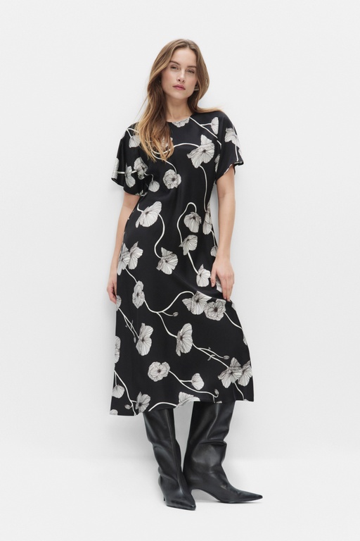 Natalia dress BLACK FLOWER