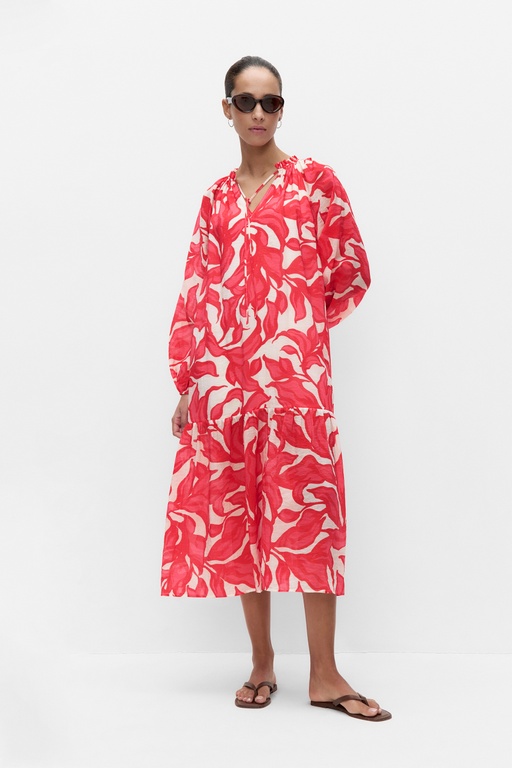 Selina dress RED PRINT