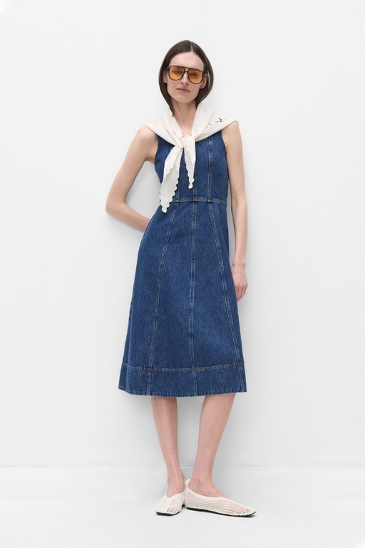 Celeste denim dress BLUE WASH