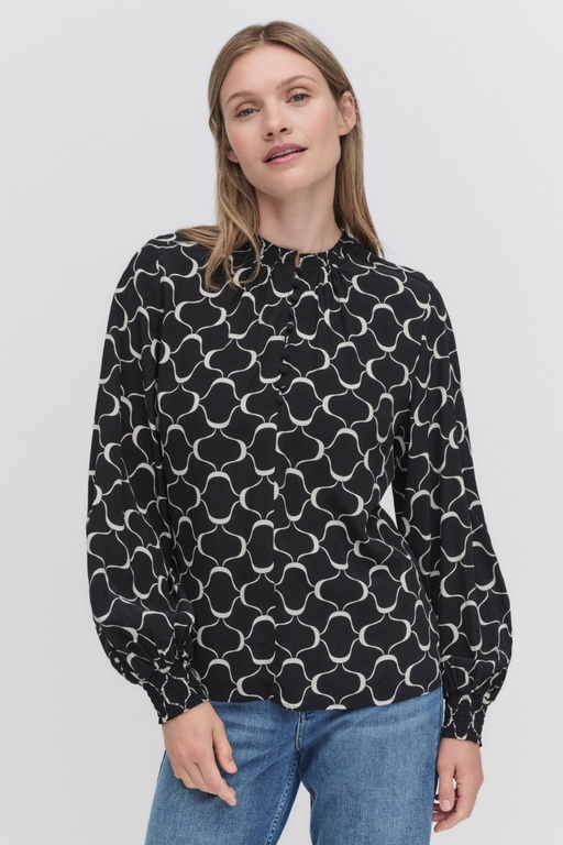 Axina blouse BLACK PRINT
