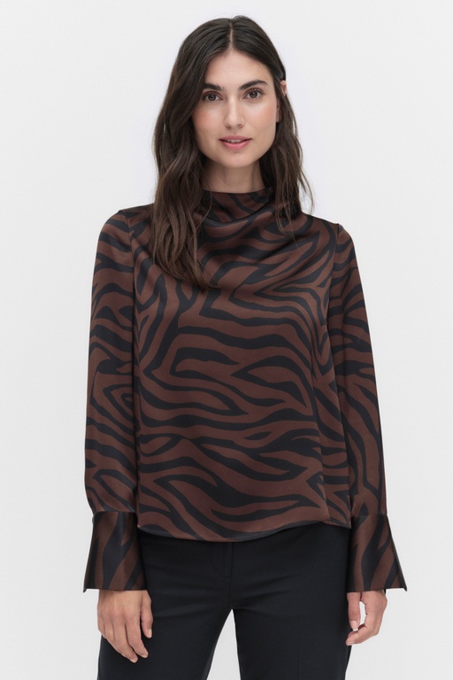 Mira blouse BROWN ZEBRA