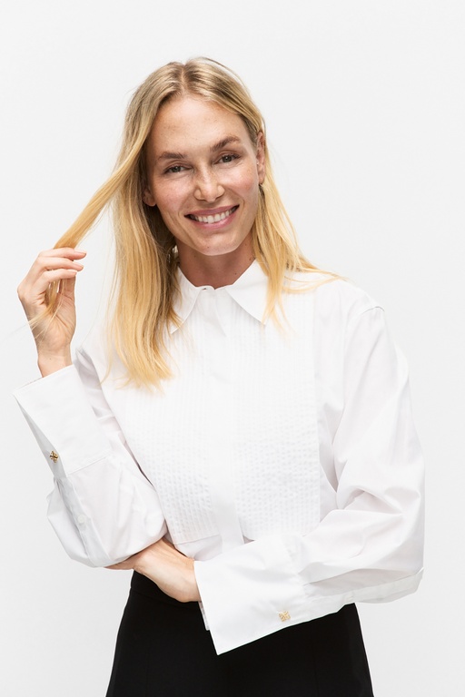 Tuva tuxedo shirt Tuva tuxedo shirt WHITE
