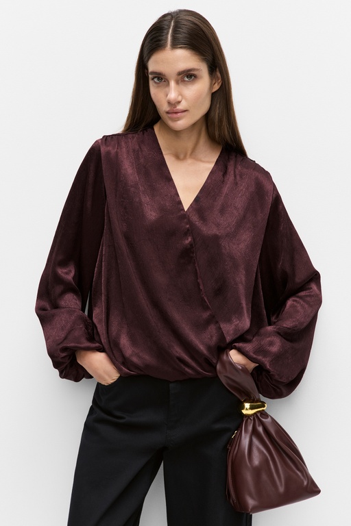Rosalia blouse WINE RED