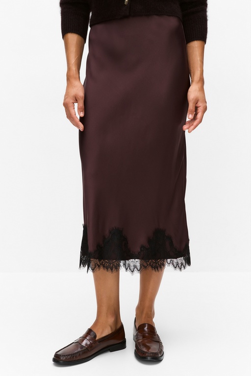 Ine skirt BROWN