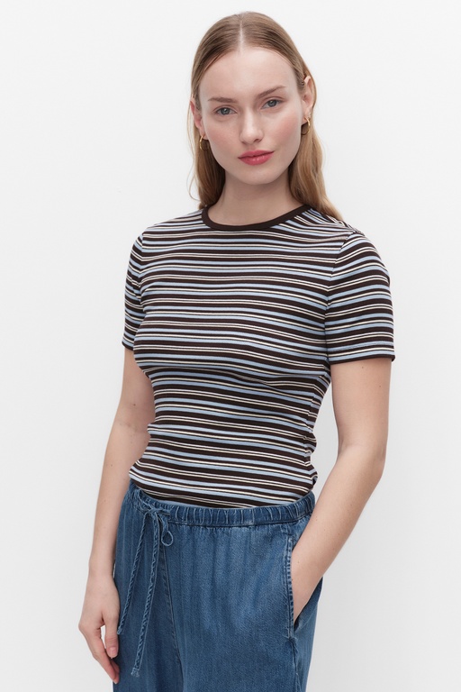 Nellie top Nellie top BROWN STRIPE