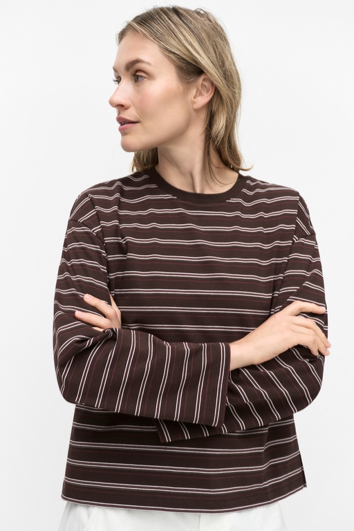 Tua top BROWN PINK STRI