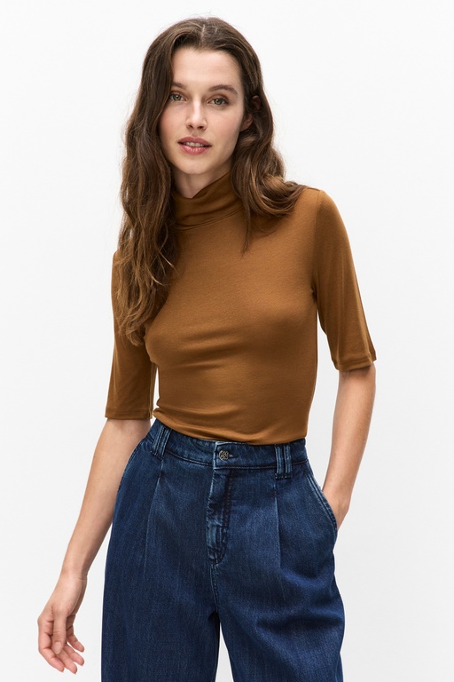 Iris rollneck Iris rollneck Mid Brown