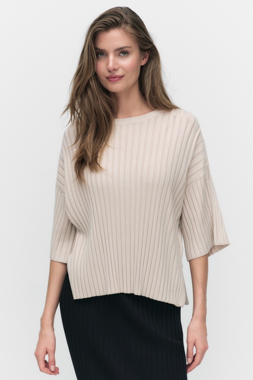 Evie Knitted Top BEIGE
