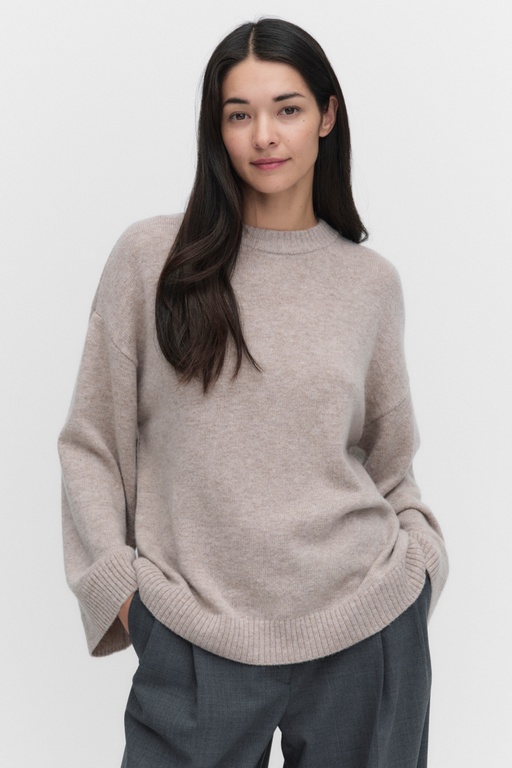 Aria Knitted Sweater BEIGE MELANGE