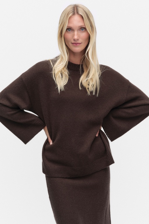 Aria Knitted Sweater BROWN