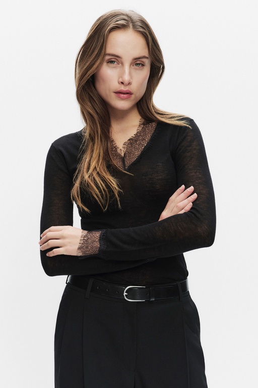 Nella knitted top Nella knitted top BLACK