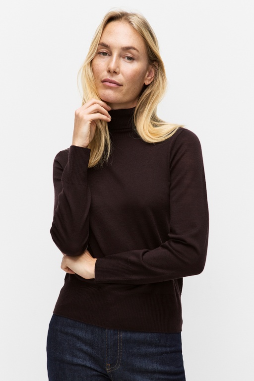 Fanny rollneck sweater ROUGED CHOCOLAT
