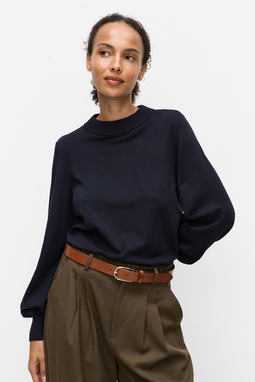 Wilma mockneck sweater DARK BLUE