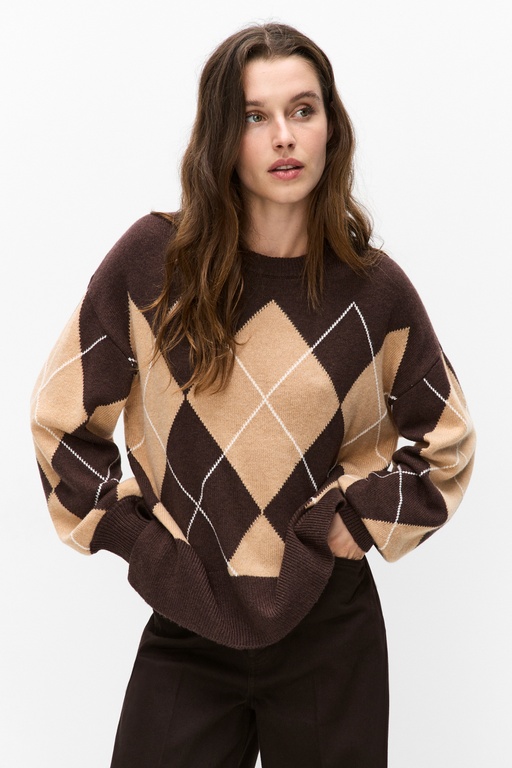 Jessie sweater BROWN ARGYLE