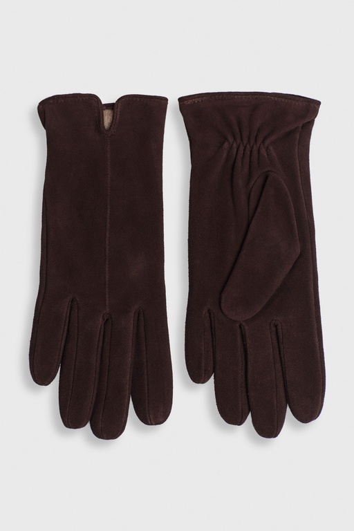 Allie suede gloves BROWN