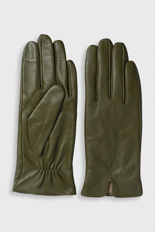 Allie leather gloves GREEN